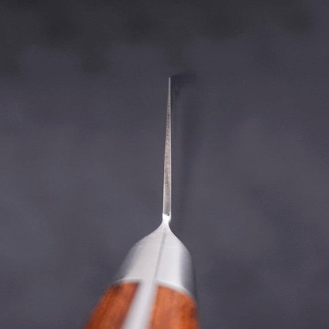 Kiritsuke Santoku VG-5 Tsuchime Manche Occidental Marron 190mm-[Musashi]-[Couteaux de cuisine japonais]