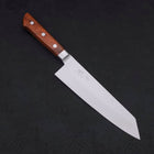 Kiritsuke Santoku VG-5 Tsuchime Manche Occidental Marron 190mm-[Musashi]-[Couteaux de cuisine japonais]
