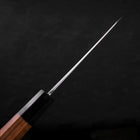 Kiritsuke Santoku White steel #2 Kasumi Manche en Buffle et Bois de Teck 180mm-[Musashi]-[Couteaux de cuisine japonais]
