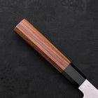 Kiritsuke Silver Steel #3 Damas Manche en Buffle et Bois de Teck 210mm-[Musashi]-[Couteaux de cuisine japonais]