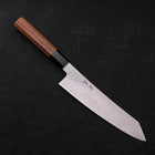 Kiritsuke Silver Steel #3 Damas Manche en Buffle et Bois de Teck 210mm-[Musashi]-[Couteaux de cuisine japonais]