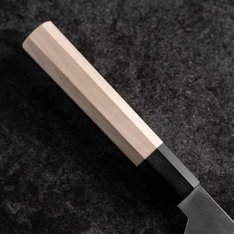 Kiritsuke Silver Steel #3 Kasumi Manche en Buffle et Magnolia 200mm-[Musashi]-[Couteaux de cuisine japonais]