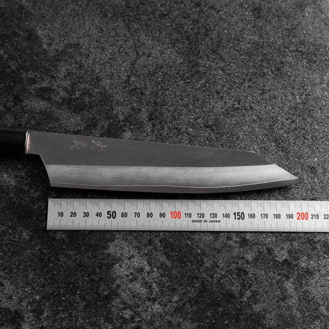 Kiritsuke Silver Steel #3 Kasumi Manche en Buffle et Magnolia 200mm-[Musashi]-[Couteaux de cuisine japonais]