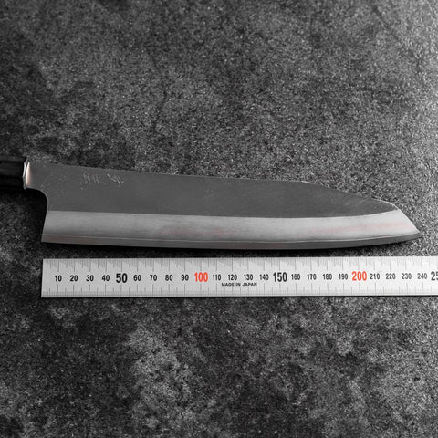 Kiritsuke Silver Steel #3 Kasumi Manche en Buffle et Magnolia 240mm-[Musashi]-[Couteaux de cuisine japonais]