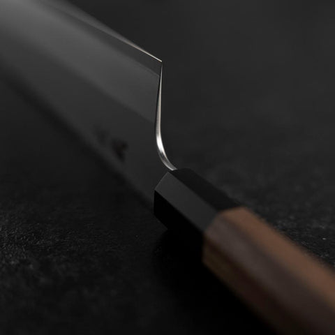 Kiritsuke Silver Steel #3 Kasumi Manche en Buffle et Noyer 240mm-[Musashi]-[Couteaux de cuisine japonais]