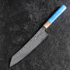 Kiritsuke Silver Steel #3 Nickel Damas Manche en Buffle et Turquoise 230mm-[Musashi]-[Couteaux de cuisine japonais]