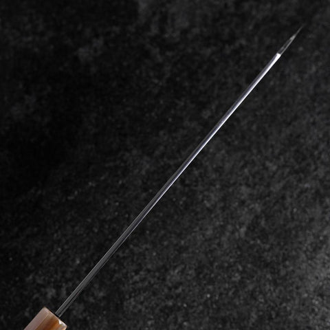 Kiritsuke Silver Steel #3 Nickel Damas Manche en Buffle et Turquoise 230mm-[Musashi]-[Couteaux de cuisine japonais]