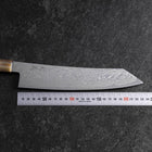 Kiritsuke Silver Steel #3 Nickel Damas Manche en Buffle et Turquoise 230mm-[Musashi]-[Couteaux de cuisine japonais]