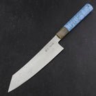 Kiritsuke Silver Steel #3 Nickel en Vagues Damas Manche en Buffle et Turquoise 210mm-[Musashi]-[Couteaux de cuisine japonais]