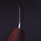 Kiritsuke Silver Steel #3 Poli Manche Urushi Pourpre 210mm-[Musashi]-[Couteaux de cuisine japonais]