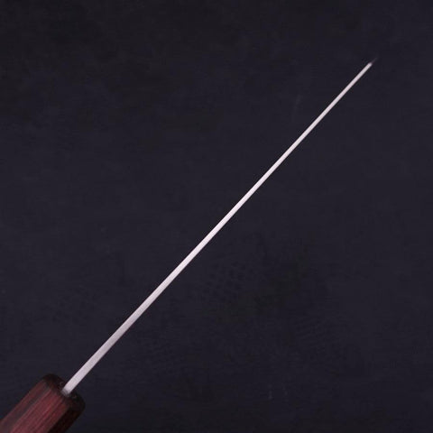 Kiritsuke Silver Steel #3 Poli Manche Urushi Pourpre 210mm-[Musashi]-[Couteaux de cuisine japonais]