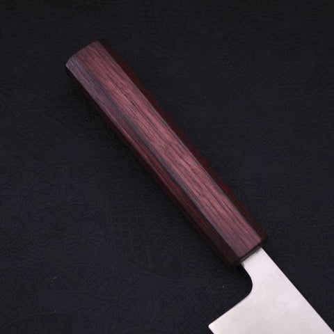 Kiritsuke Silver Steel #3 Poli Manche Urushi Pourpre 210mm-[Musashi]-[Couteaux de cuisine japonais]