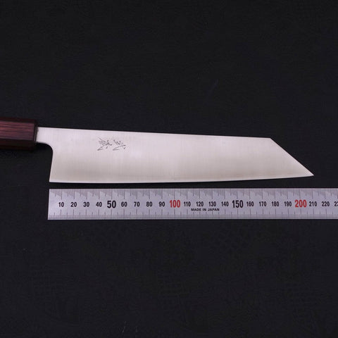 Kiritsuke Silver Steel #3 Poli Manche Urushi Pourpre 210mm-[Musashi]-[Couteaux de cuisine japonais]