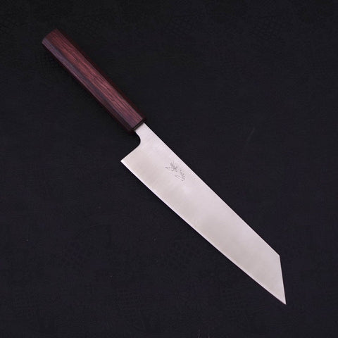 Kiritsuke Silver Steel #3 Poli Manche Urushi Pourpre 210mm-[Musashi]-[Couteaux de cuisine japonais]