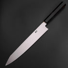 Kiritsuke Silver Steel #3 Poli Manche en Buffle et Ébène 260mm-[Musashi]-[Couteaux de cuisine japonais]