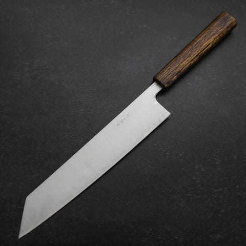Kiritsuke Stainless Clad Blue Super Polished Sumi Urushi Handle 240mm-[Musashi]-[Couteaux de cuisine japonais]