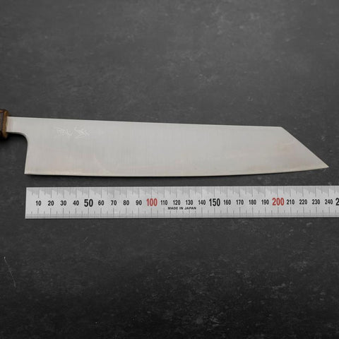 Kiritsuke Stainless Clad Blue Super Polished Sumi Urushi Handle 240mm-[Musashi]-[Couteaux de cuisine japonais]