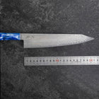 Kiritsuke VG-10 Damascus Ocean Blue Handle 210mm (8.3”)-[Musashi]-[Japanese-Kitchen-Knives]