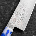 Kiritsuke VG-10 Damas Manche Océan Mix Bleu et Blanc 210mm-[Musashi]-[Couteaux de cuisine japonais]