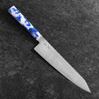 Kiritsuke VG-10 Damas Manche Océan Mix Bleu et Blanc 210mm-[Musashi]-[Couteaux de cuisine japonais]
