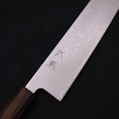 Kiritsuke VG-10 Damas Manche Sumi Urushi 210mm-[Musashi]-[Couteaux de cuisine japonais]