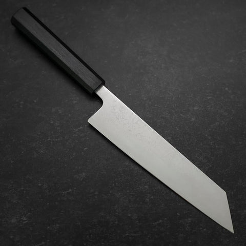 Kiritsuke VG-10 Damas Manche Urushi Bleu Foncé 210mm-[Musashi]-[Couteaux de cuisine japonais]