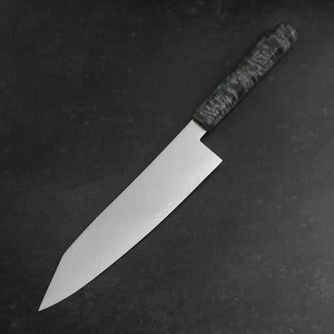 Kiritsuke VG-10 Damas Manche en Bois de Bouleau Gris 210mm-[Musashi]-[Couteaux de cuisine japonais]