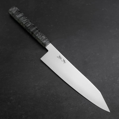 Kiritsuke VG-10 Damas Manche en Bois de Bouleau Gris 210mm-[Musashi]-[Couteaux de cuisine japonais]