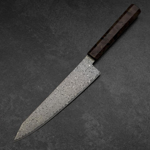 Kiritsuke VG-10 Damas Manche en Bois de Bouleau Marron 210mm-[Musashi]-[Couteaux de cuisine japonais]