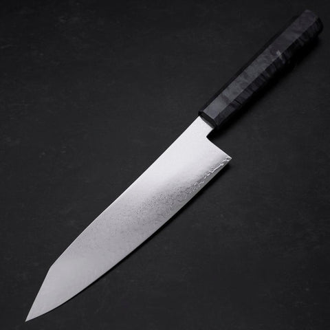 Kiritsuke VG-10 Damas Manche en Bouleau Bleu 210mm-[Musashi]-[Couteaux de cuisine japonais]