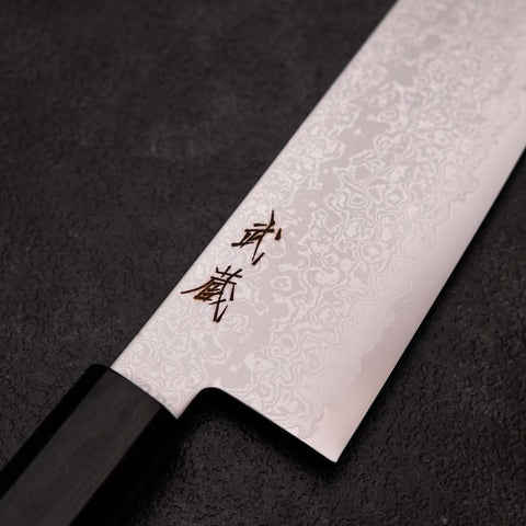 Kiritsuke VG-10 Damas Manche en Ébène 210mm-[Musashi]-[Couteaux de cuisine japonais]