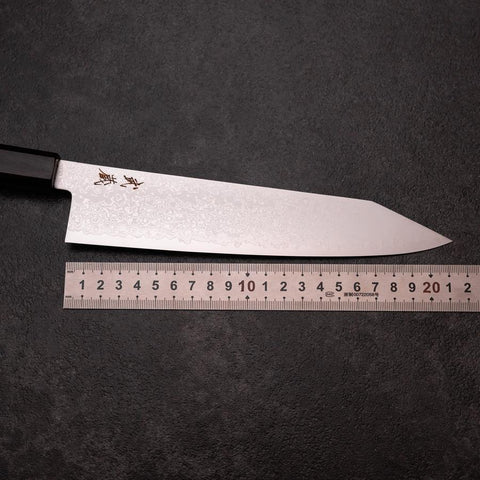 Kiritsuke VG-10 Damas Manche en Ébène 210mm-[Musashi]-[Couteaux de cuisine japonais]