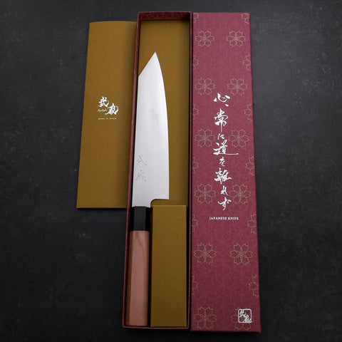 Kiritsuke VG-10 Poli Manche en Cerisier 210mm-[Musashi]-[Couteaux de cuisine japonais]