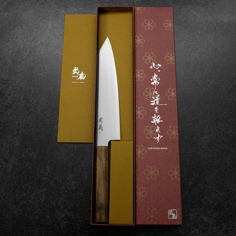 Kiritsuke VG-10 Poli Manche en Ovangkol 210mm-[Musashi]-[Couteaux de cuisine japonais]