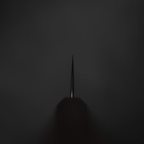 Kiritsuke White Steel #1 Poli Manche Sumi Urushi 240mm-[Musashi]-[Couteaux de cuisine japonais]