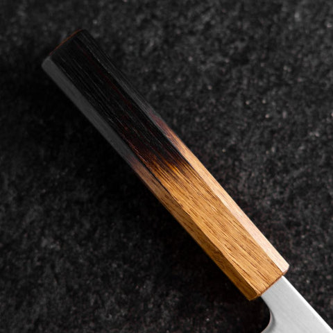 Kiritsuke White Steel #1 Poli Manche Yaki Urushi 240mm-[Musashi]-[Couteaux de cuisine japonais]