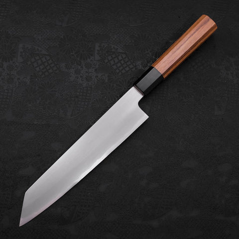 Kiritsuke White Steel #2 Kasumi Manche en Buffle et Bois de Teck 210mm-[Musashi]-[Couteaux de cuisine japonais]
