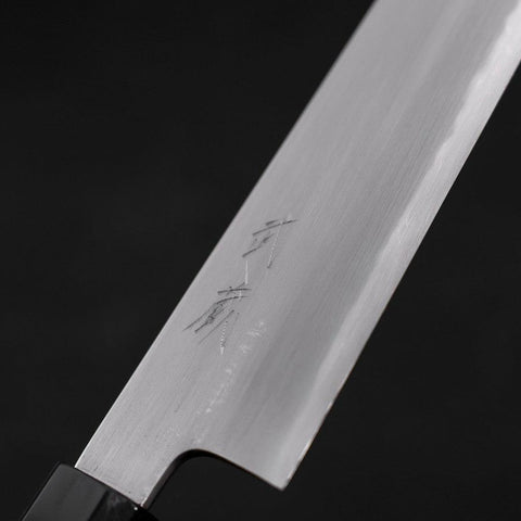 Kiritsuke White Steel #2 Kasumi Manche en Buffle et Bois de Teck 210mm-[Musashi]-[Couteaux de cuisine japonais]