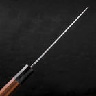 Kiritsuke White Steel #2 Kasumi Manche en Buffle et Bois de Teck 210mm-[Musashi]-[Couteaux de cuisine japonais]