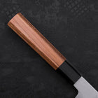 Kiritsuke White Steel #2 Kasumi Manche en Buffle et Bois de Teck 210mm-[Musashi]-[Couteaux de cuisine japonais]