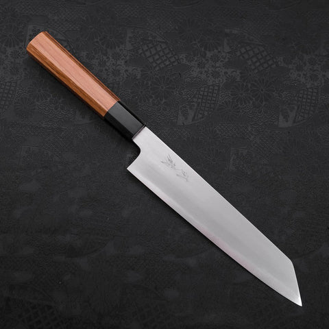 Kiritsuke White Steel #2 Kasumi Manche en Buffle et Bois de Teck 210mm-[Musashi]-[Couteaux de cuisine japonais]