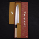 Kiritsuke White Steel #2 Kasumi Manche en Buffle et Magnolia 240mm-[Musashi]-[Couteaux de cuisine japonais]
