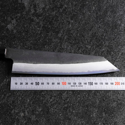 Kiritsuke White Steel #2 Kurouchi Manche en Buffle et Ébène 200mm-[Musashi]-[Couteaux de cuisine japonais]