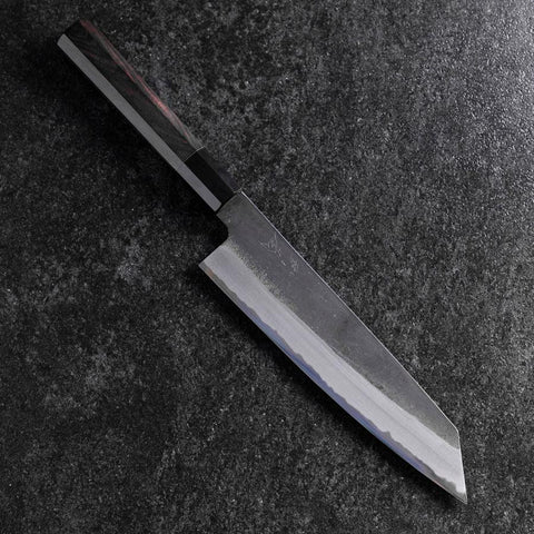 Kiritsuke White Steel #2 Kurouchi Manche en Buffle et Ébène 200mm-[Musashi]-[Couteaux de cuisine japonais]