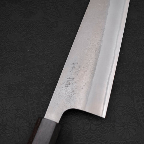 Kiritsuke White Steel #2 Nashiji Manche en Ébène 210mm-[Musashi]-[Couteaux de cuisine japonais]