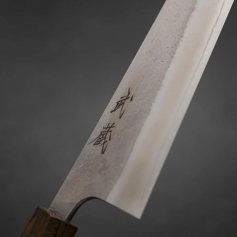 Kiritsuke White Steel #2 Nashiji Manche en Frêne 210mm-[Musashi]-[Couteaux de cuisine japonais]