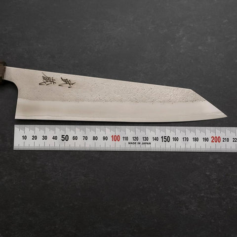 Kiritsuke White Steel #2 Nashiji Manche en Frêne 210mm-[Musashi]-[Couteaux de cuisine japonais]