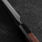 Kiritsuke Yanagiba Blue Steel #2 Kurouchi Manche en Buffle et Bois de Wengé 240mm-[Musashi]-[Couteaux de cuisine japonais]