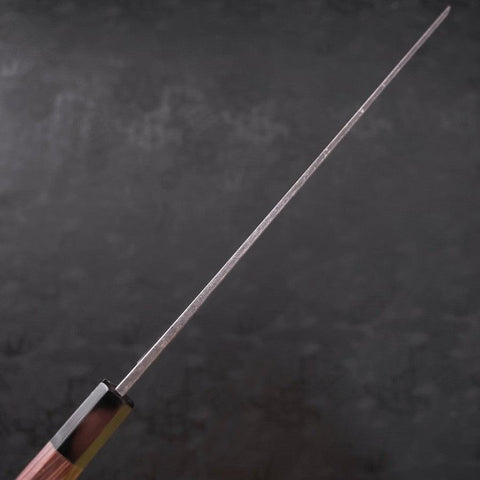 Kiritsuke Yanagiba Blue Steel #2 Kurouchi Manche en Buffle et Bois de Wengé 300mm-[Musashi]-[Couteaux de cuisine japonais]