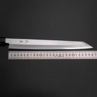 Kiritsuke Yanagiba Silver Steel #3 Kasumi Manche en Buffle et Ébène 270mm-[Musashi]-[Couteaux de cuisine japonais]